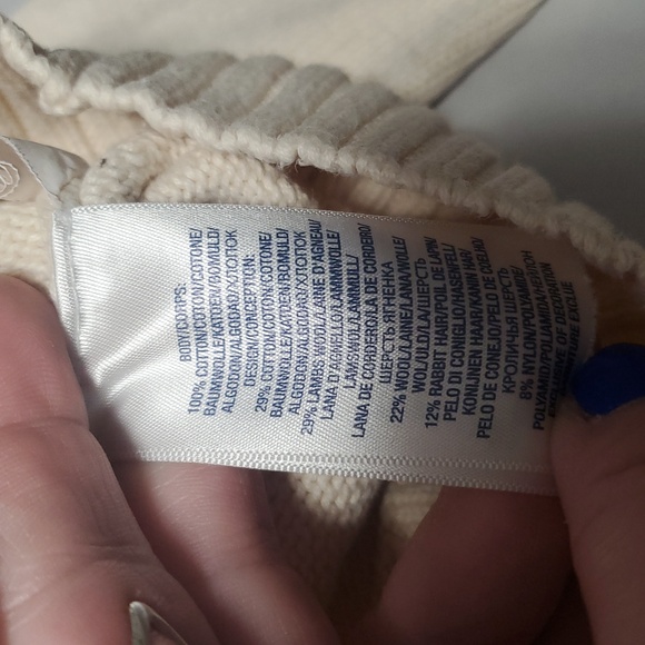 Ralph Lauren Girls Dalmatian Sweater Size 3T Cotton Puff Shoulder - Picture 5 of 16